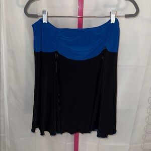 Sweet Crush Blue and Black Skirt Y2K